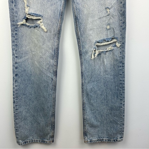 Aeropostale 90’s Baggy Jeans Button Fly Distressed Light Wash Style 1104 Sz 2 - Picture 3 of 15